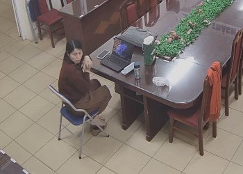 The teacher dangling and shoeplay after class in her office 54