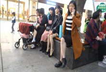 Little girl's cute & small nylon feet