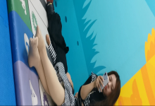 Naughty fort young lady's sexy nylon feet 2