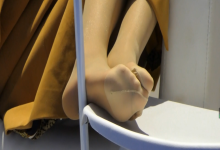 Hot girl's super sexy nylon sole