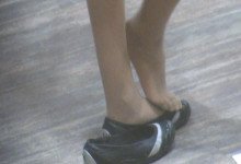 Pretty girl  flat play catch