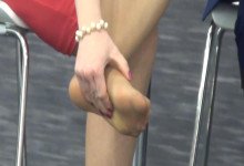 White nylon and black nylon dipping shoeplay 2 in 1