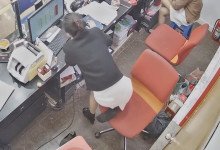 Today she in black socks