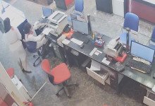 The jewelry store hostess in white dress great dipping shoeplay 29