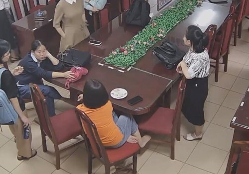 The teacher dipping and shoeplay after class in her office 13