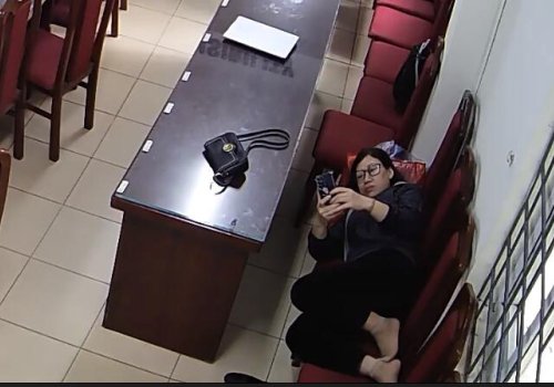 The teacher dangling and shoeplay after class in her office 52