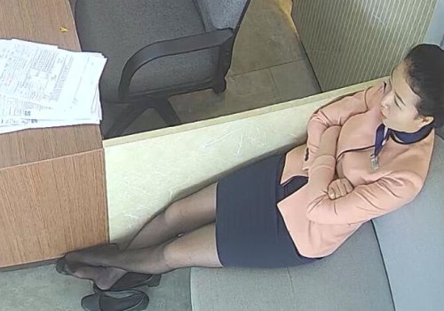 The jewelry store girls in black nylon dangling shoeplay daily show 30