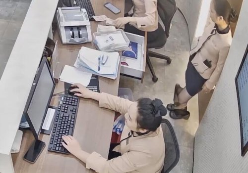 The jewelry store hostess in black nylon gave us a shoeplay lesson 9