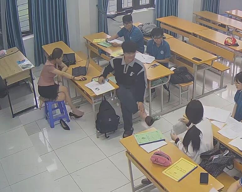 She is the shoeplay queen of teachers 38