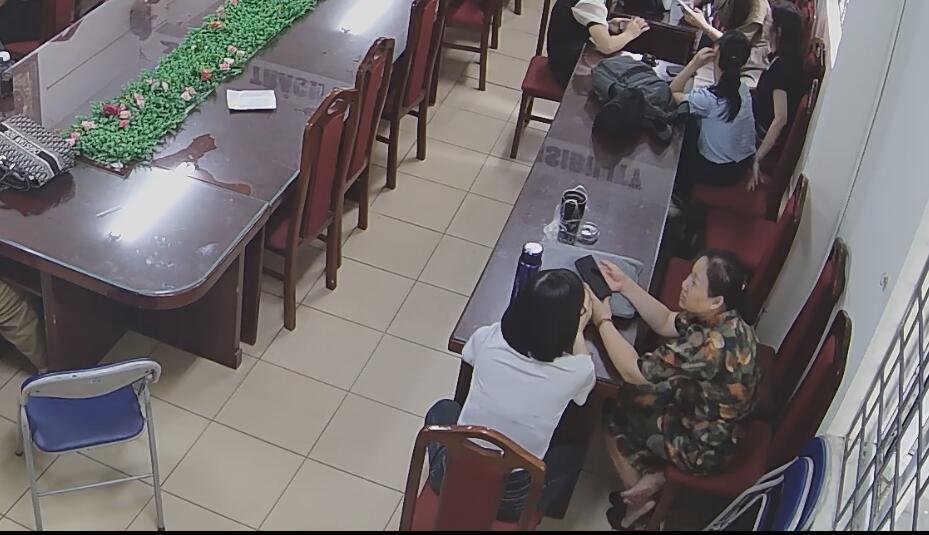 The teacher dipping and shoeplay after class in her office 8