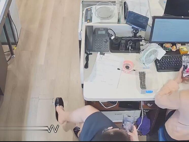 The jewelry store hostess great dangling shoeplay 12