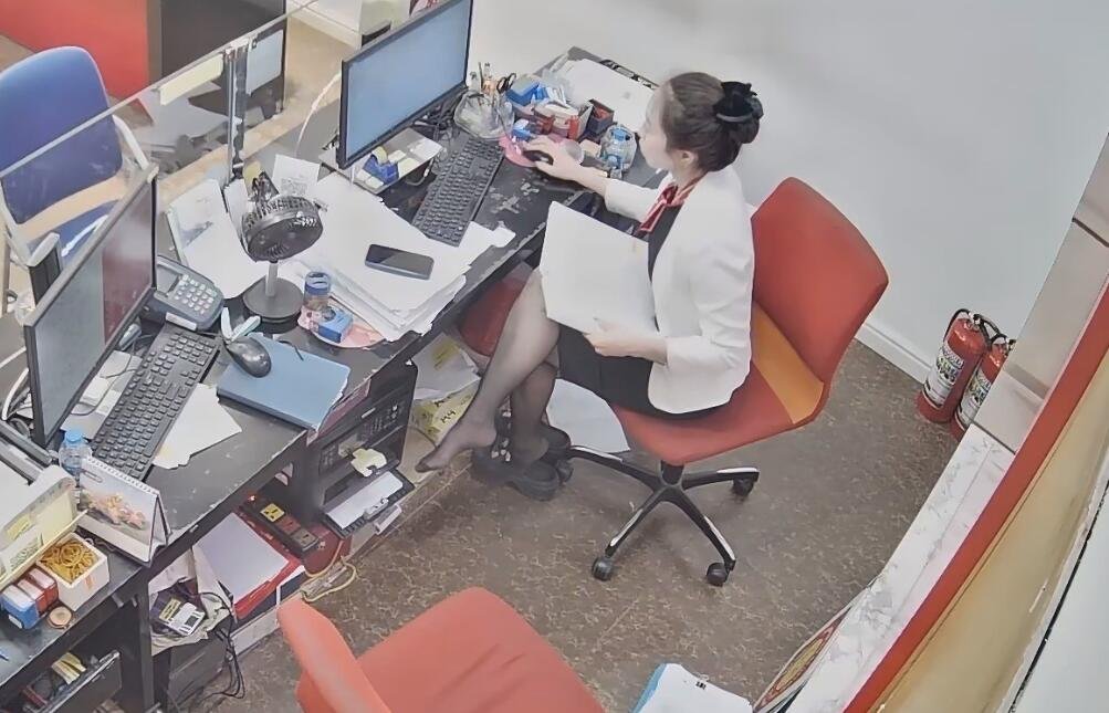 Let's taste her sexy black nylon sole