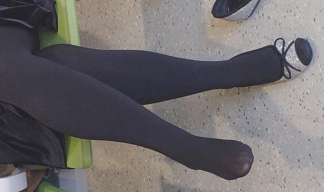 We can even smell her stockings