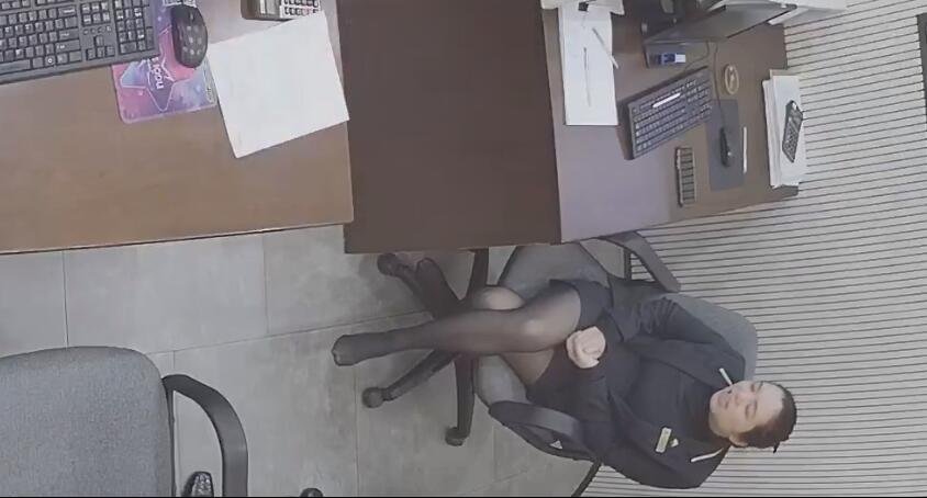 Get more closer to her dangling shoeplay feet 18